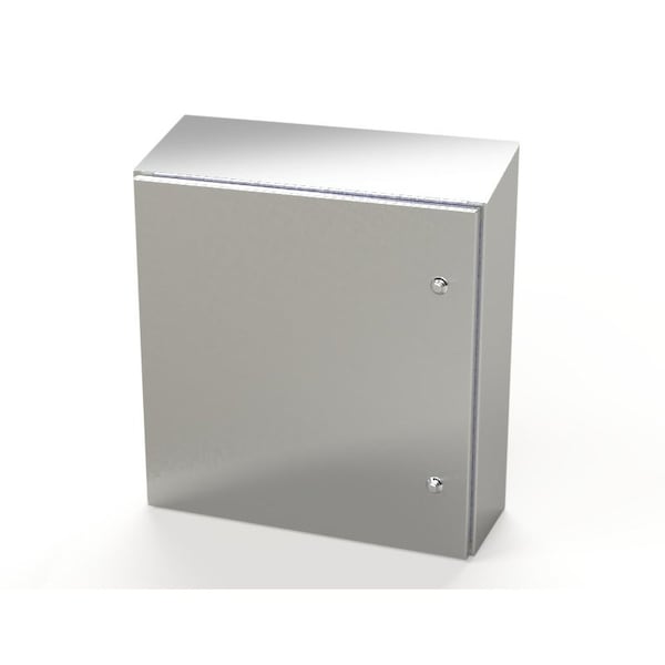 1/4 Turn Latch Electrical Enclosures, 24 in H, 8 in D, 24 in W, NEMA 3R, 4, 4X, 12, 13